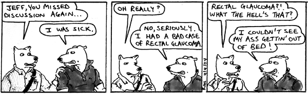 Rectal glaucoma